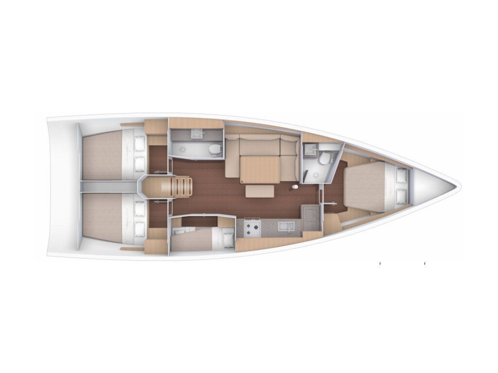 Dufour 430 GL Tahiri - bareboat