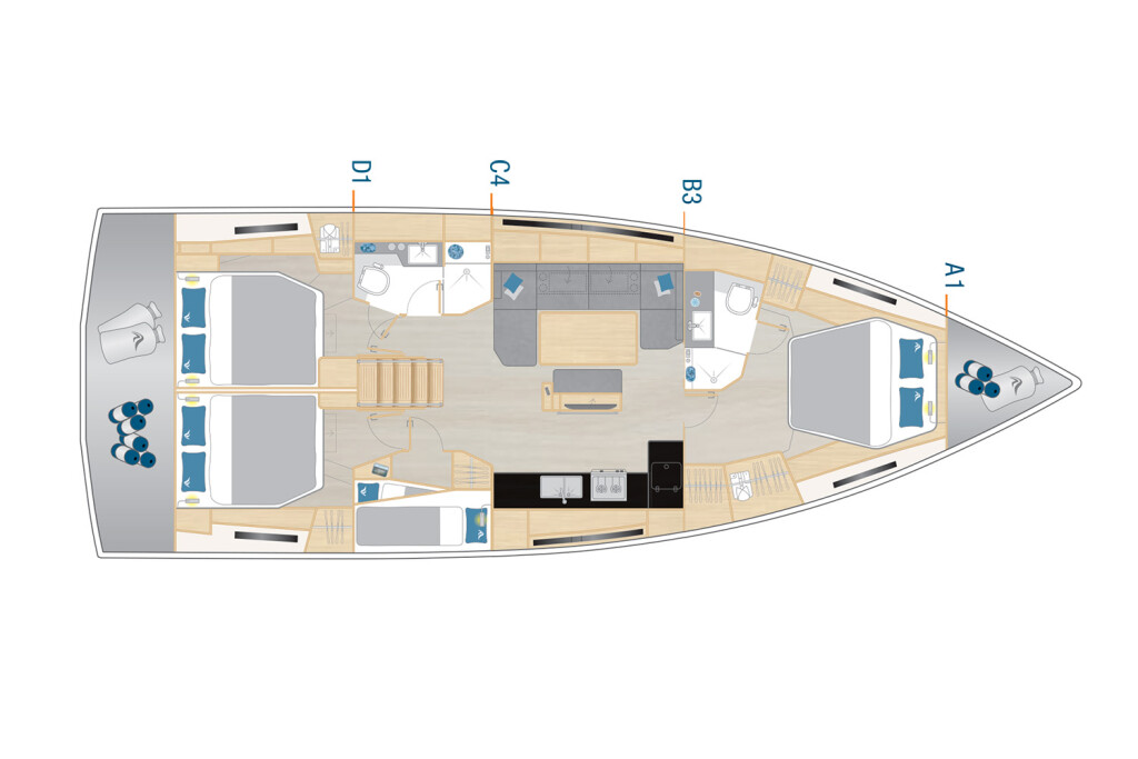 Hanse 460 Miss Moneypenny - OW