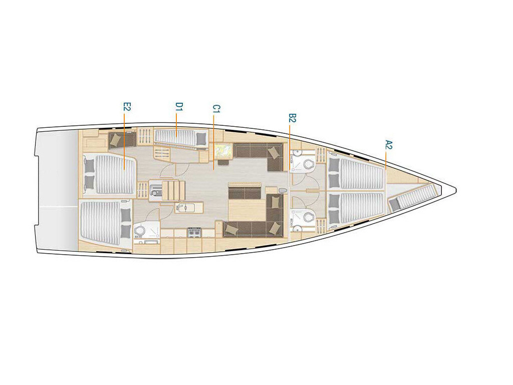 Hanse 548 Stargazing